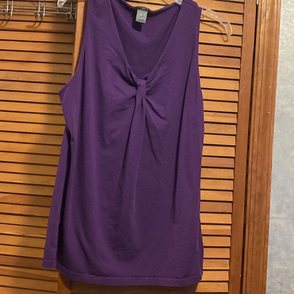 Ann Taylor Purple XL W18 L26 - Cotton/Spandex - Picture 2 of 10